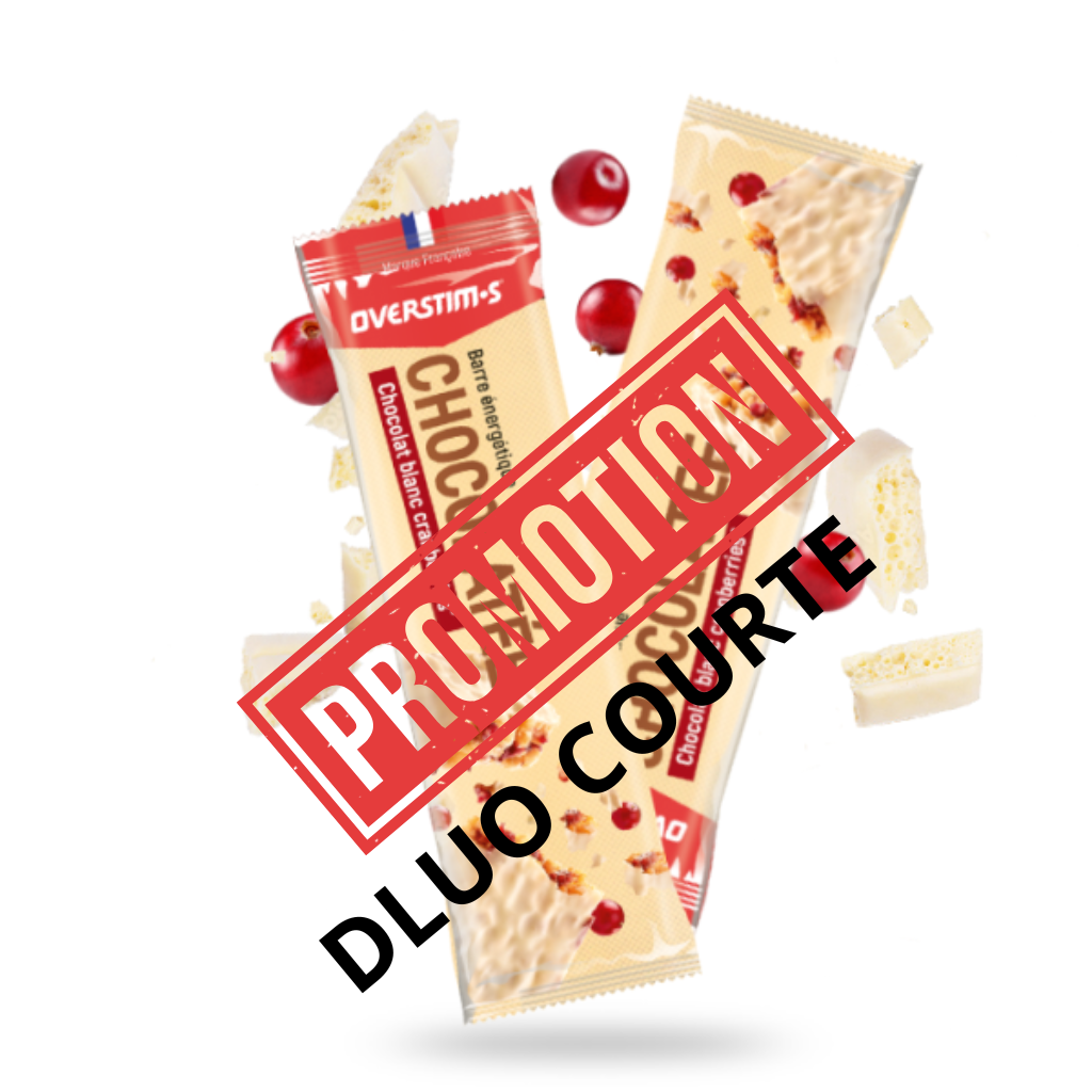 [DLUO Courte - PROMO] -40%  BARRE CHOCOLAT BLANC - CRANBERRIES
