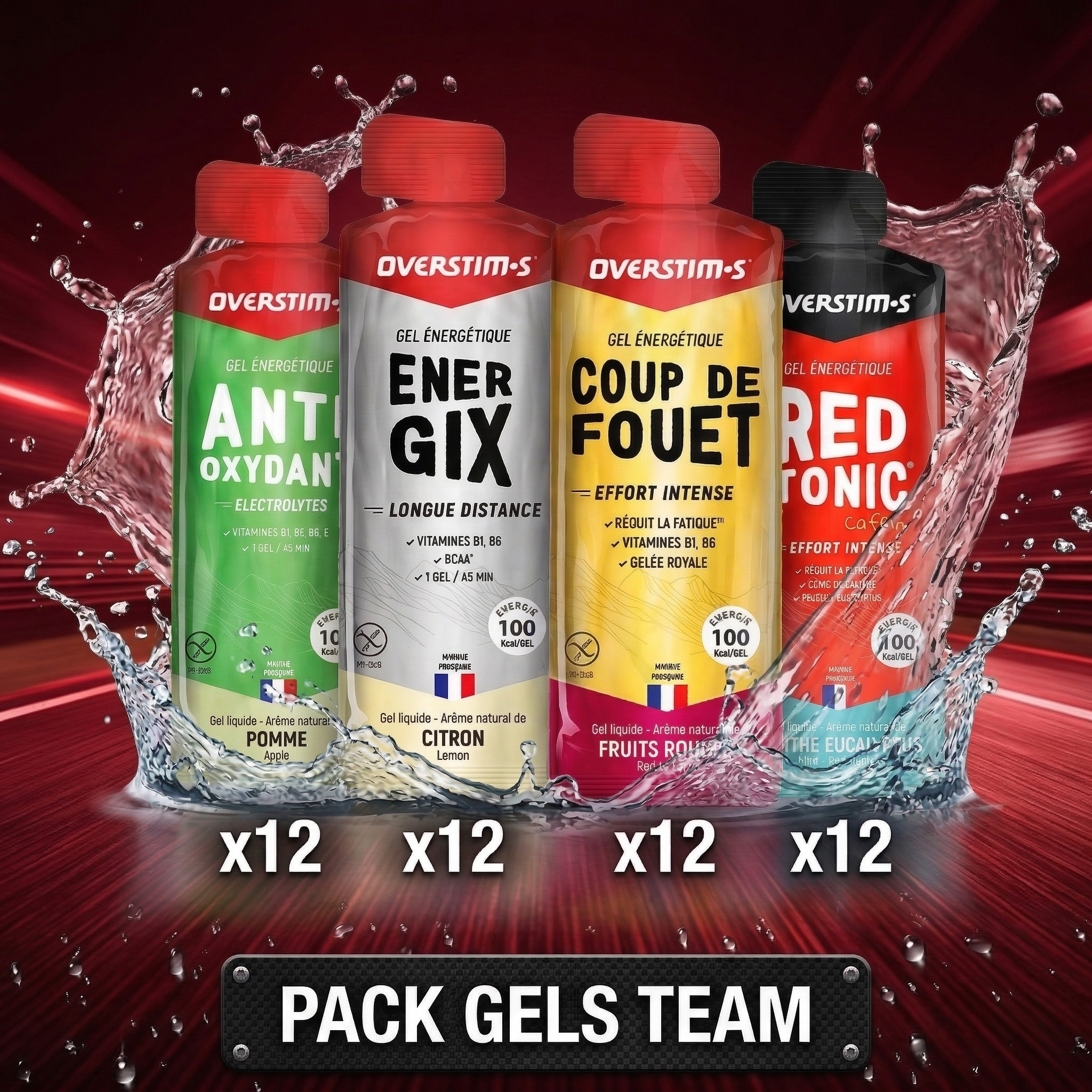 PACK GELS TEAM – Polynésie la 1ère | 1 Équipage Complet